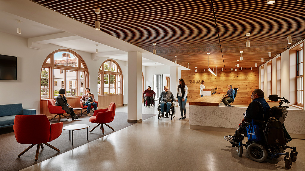 Modern assisted living facility interior